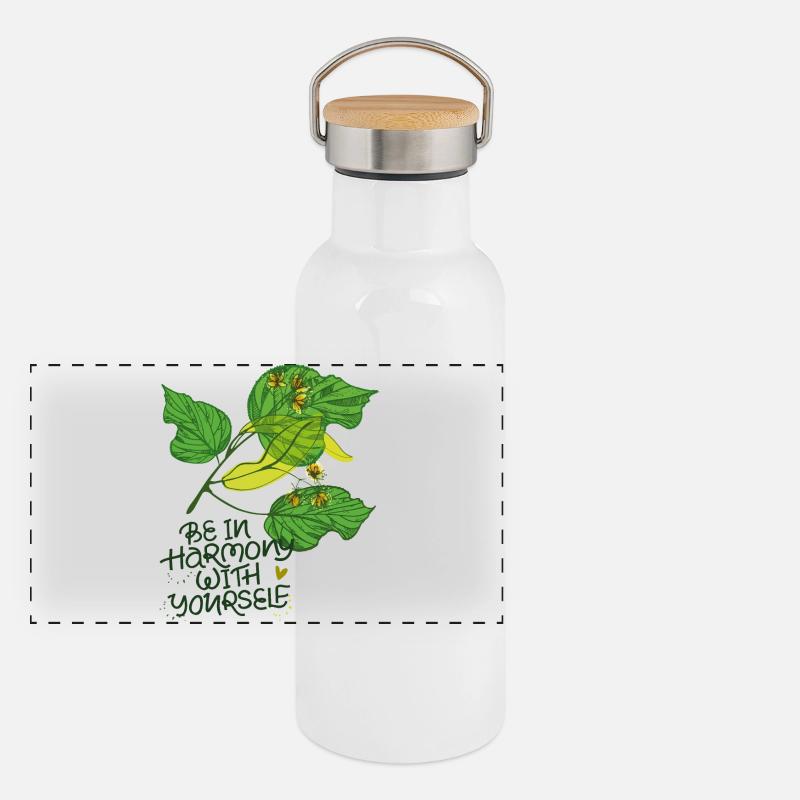 Harmonie, Nature Gourde isotherme avec bouchon en bambou