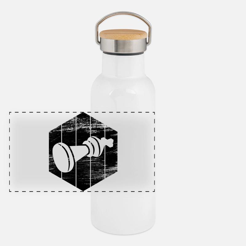 Panorama Thermosflasche mit Bambusdeckel
