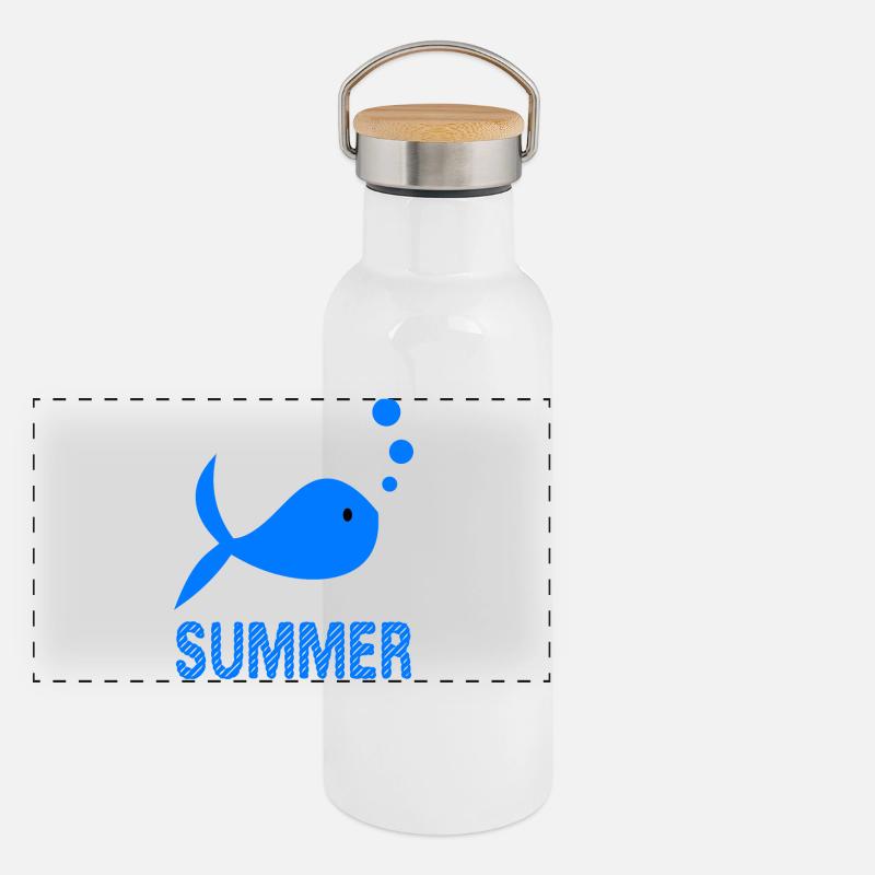 RETRAITE. BONNE RETRAITE. JOYEUSE RETRAITE Gourde isotherme avec bouchon en bambou