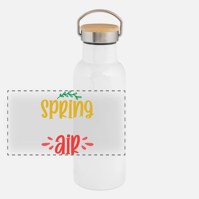 Spring is in the Air Panoramic Thermal Bottle with Bamboo Lid