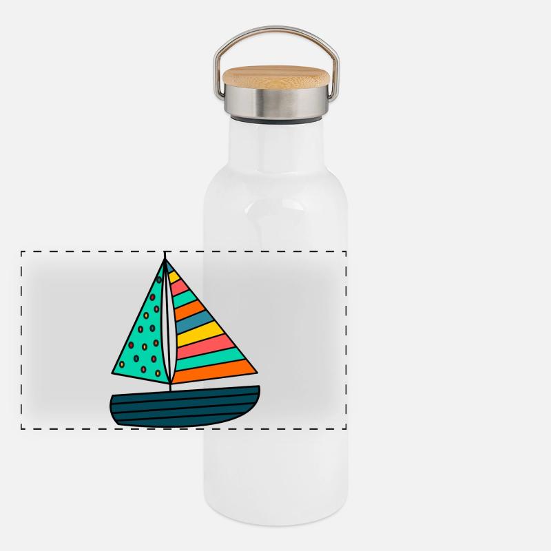 anniversary. Anniversary Decade. humor. funny Panoramic Thermal Bottle with Bamboo Lid