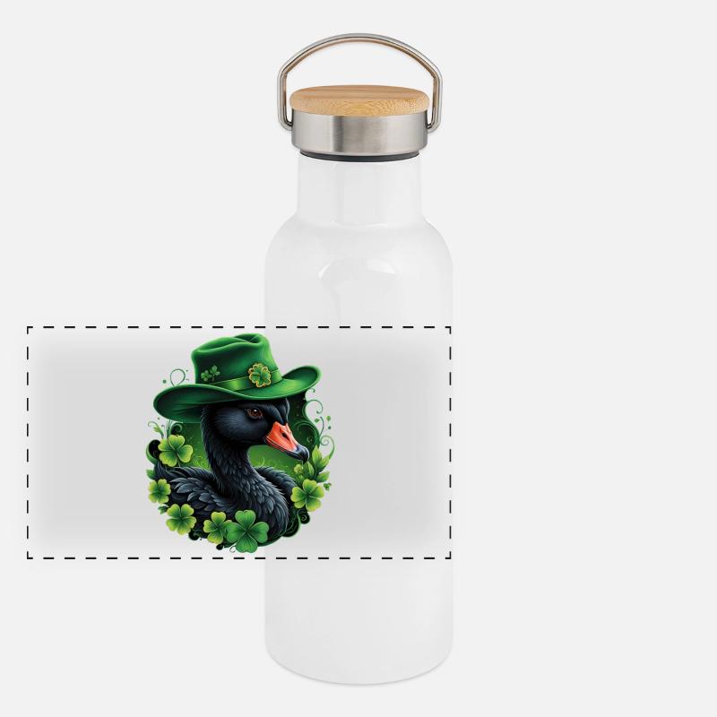 Irish elegance Panoramic Thermal Bottle with Bamboo Lid