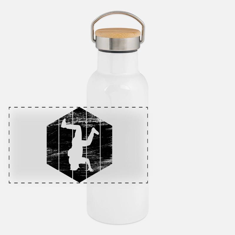 Breakdancers Panoramic Thermal Bottle with Bamboo Lid