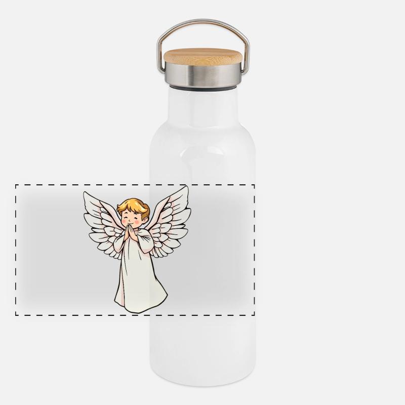 Ange Gourde isotherme avec bouchon en bambou