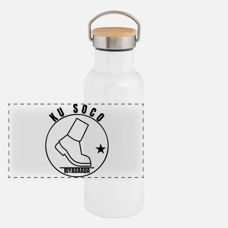 Ku Soco Riyadaada Somali Dream Chaser Tee Gourde isotherme avec bouchon en bambou