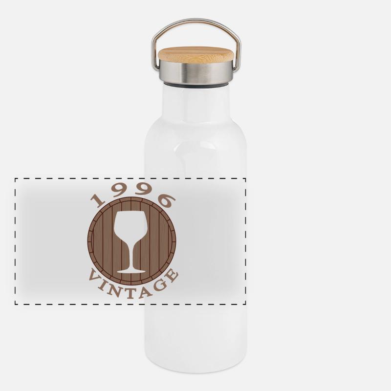 1996 Vintage Gourde isotherme avec bouchon en bambou