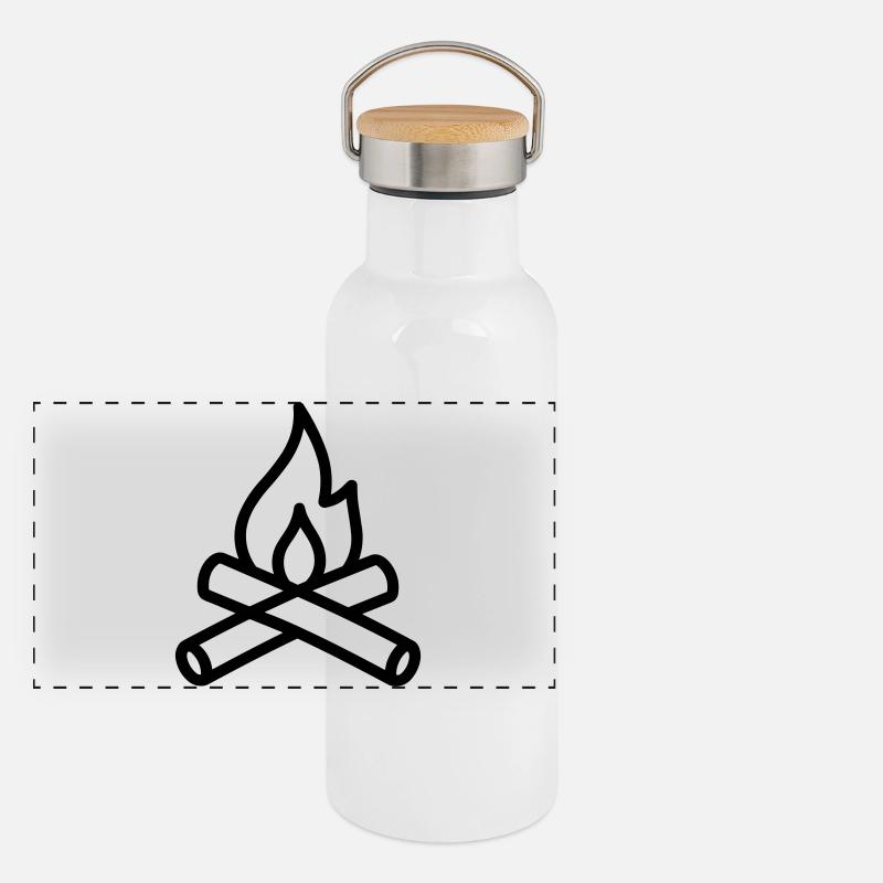 Campfire Panoramic Thermal Bottle with Bamboo Lid