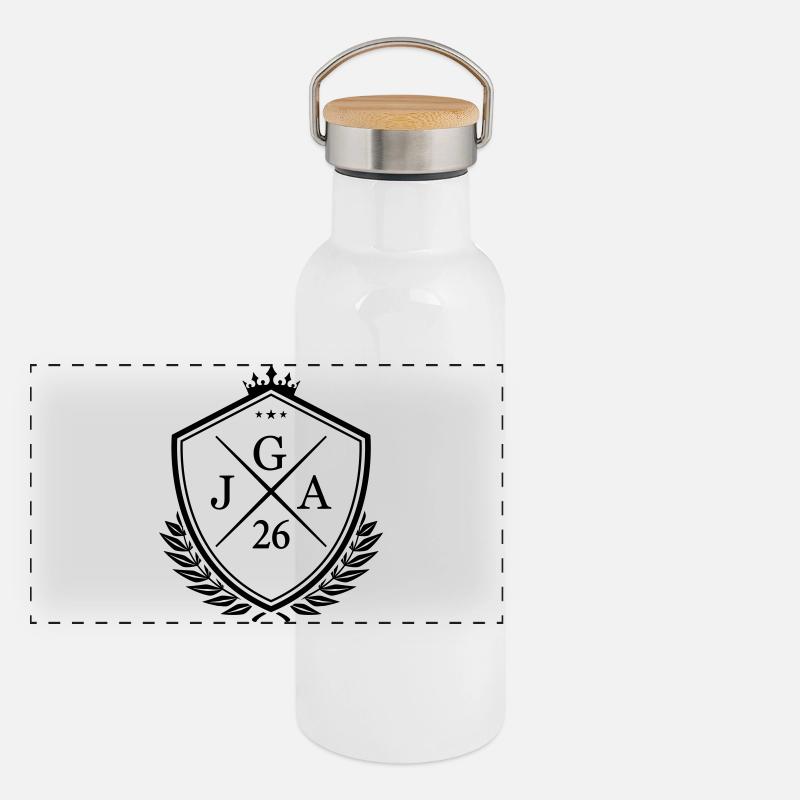 Jga 26 Panorama Thermosflasche mit Bambusdeckel