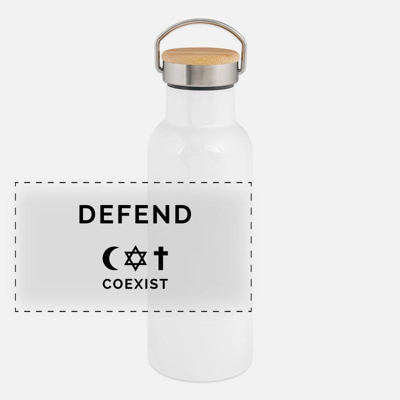 coexist - r04 Panorama Thermosflasche mit Bambusdeckel