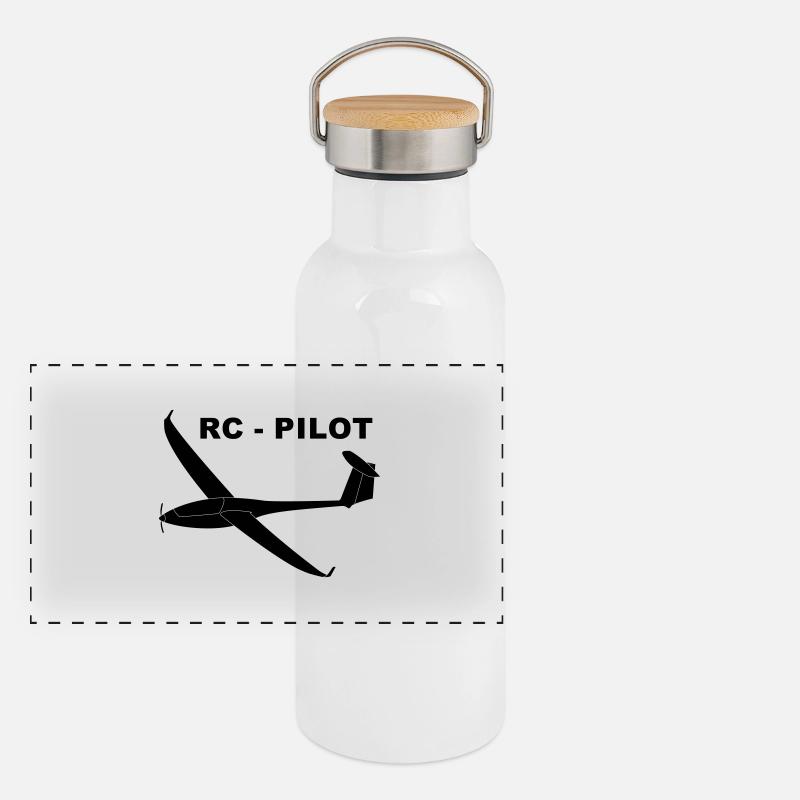 rc - pilot Panorama Thermosflasche mit Bambusdeckel