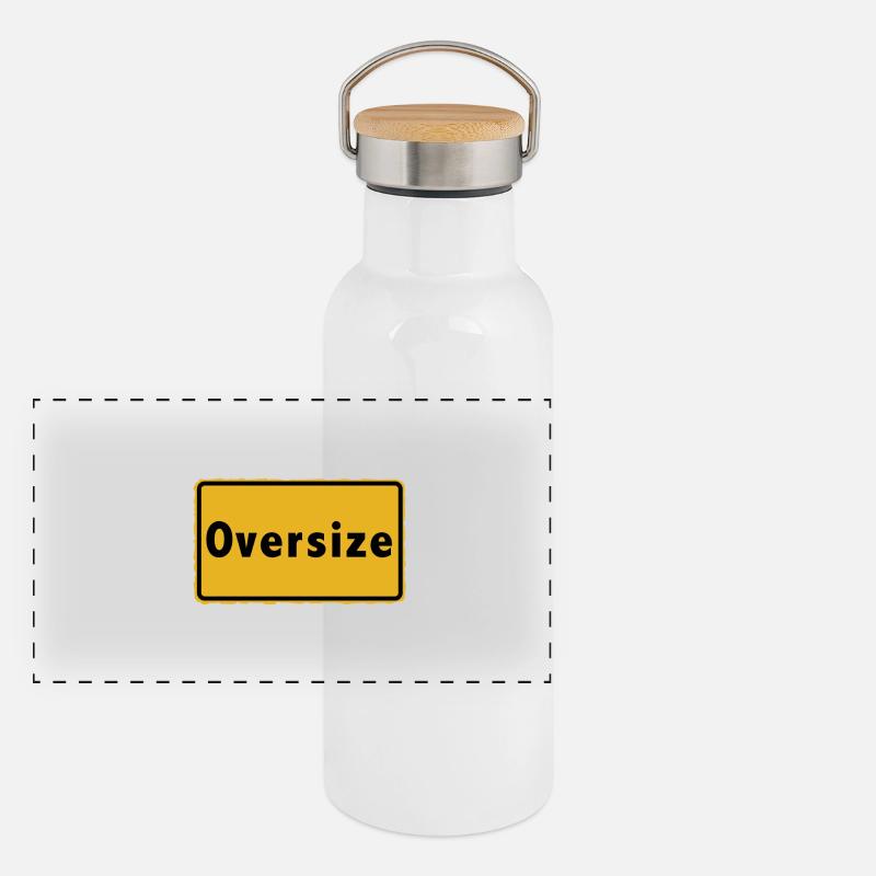 Oversize Panorama Thermosflasche mit Bambusdeckel