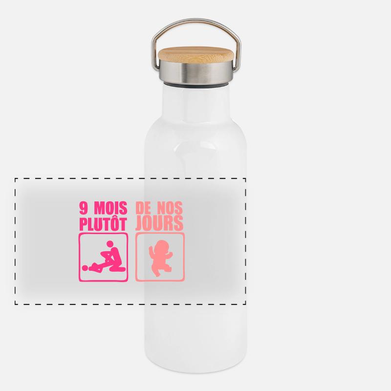 9 Monate eher Panorama Thermosflasche mit Bambusdeckel