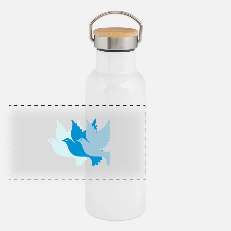paix Gourde isotherme avec bouchon en bambou
