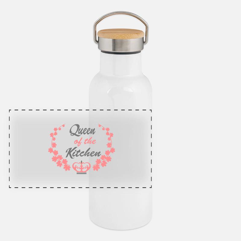 kochen Panorama Thermosflasche mit Bambusdeckel