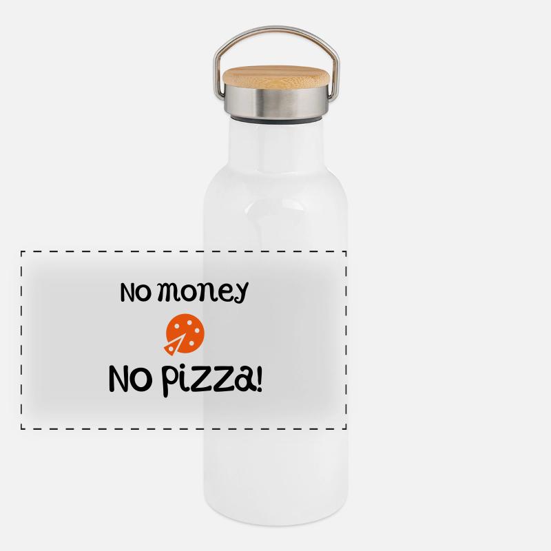 pizza Panoramic Thermal Bottle with Bamboo Lid