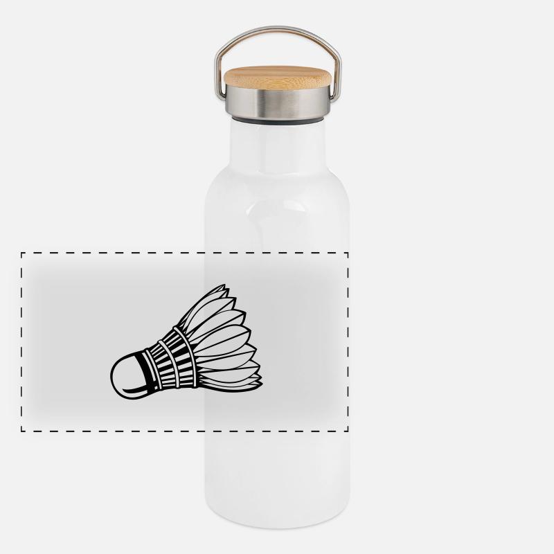 Shuttlecock Panoramic Thermal Bottle with Bamboo Lid