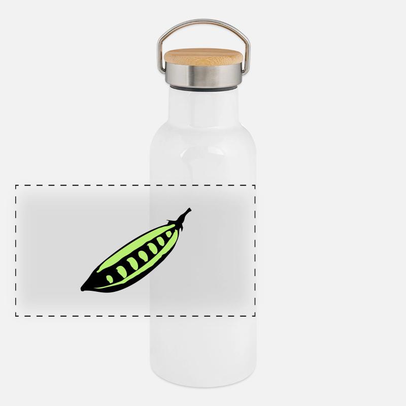 Pois Gourde isotherme avec bouchon en bambou