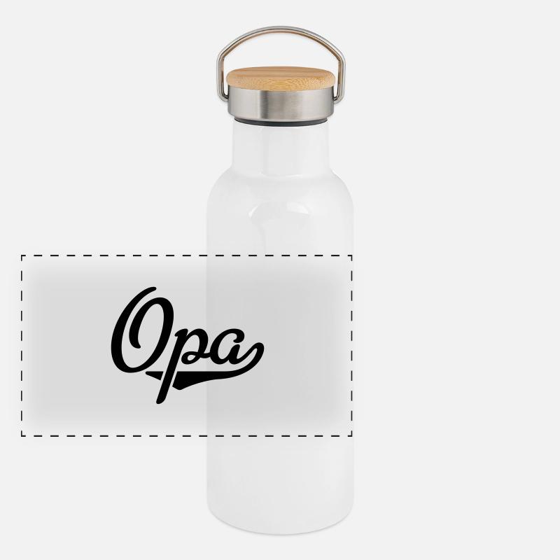 Opa Panorama Thermosflasche mit Bambusdeckel