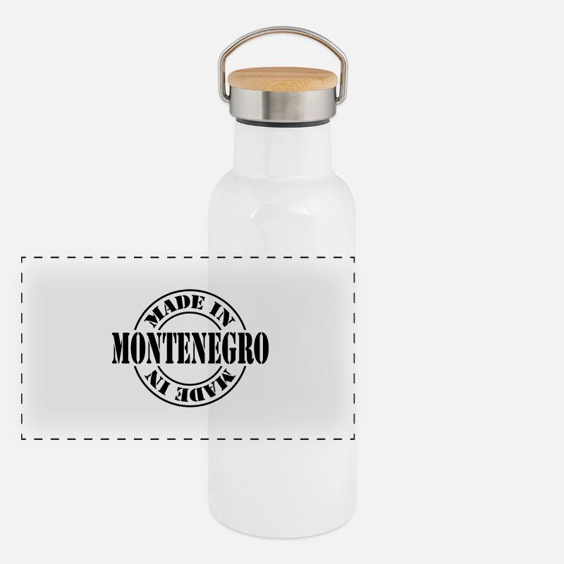 made in montenegro m1k2 Panoramic Thermal Bottle with Bamboo Lid