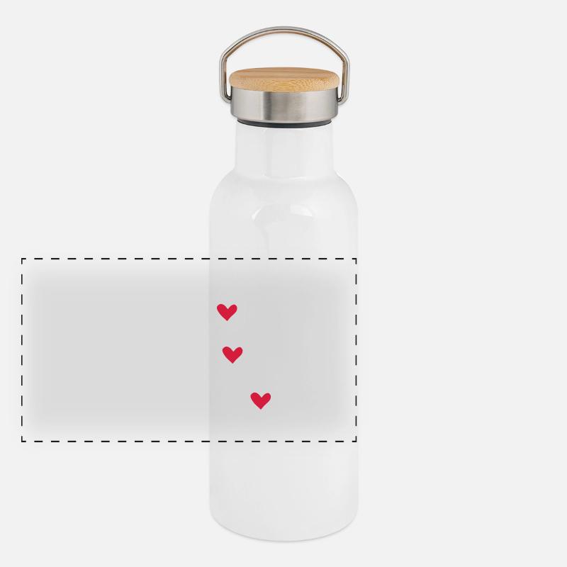 Bester Bruder der Welt Panorama Thermosflasche mit Bambusdeckel