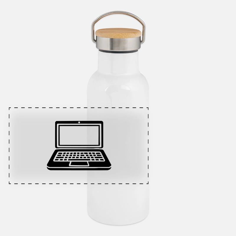 ordinateur portable Gourde isotherme avec bouchon en bambou