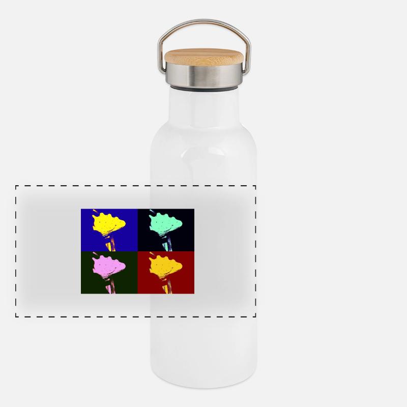 Imagination coquillage Gourde isotherme avec bouchon en bambou