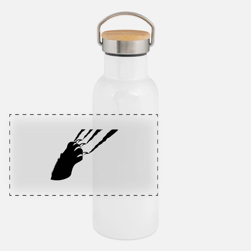 krallen Panorama Thermosflasche mit Bambusdeckel
