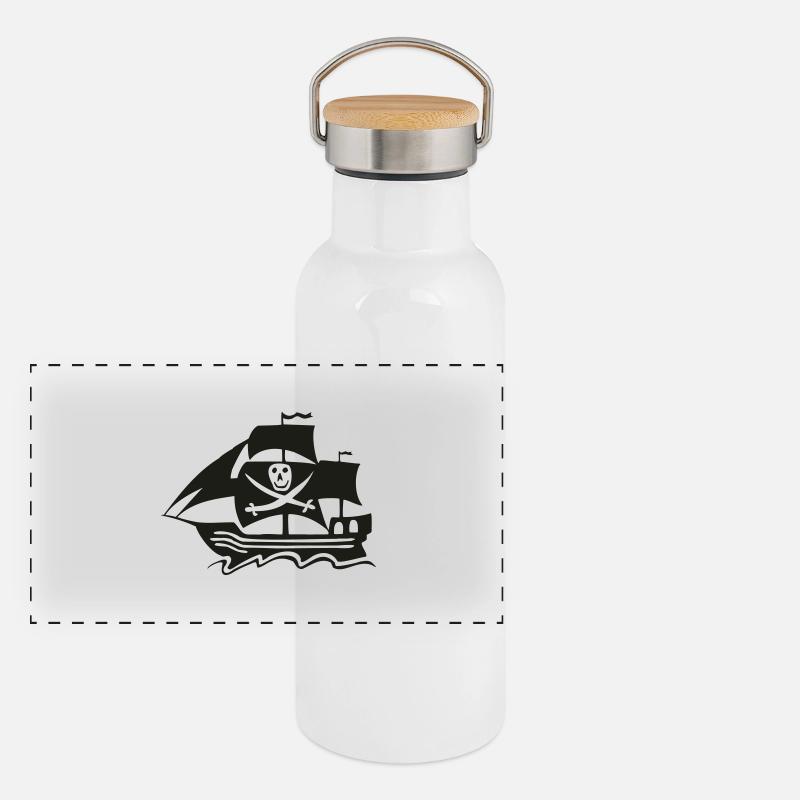 Corsaire Gourde isotherme avec bouchon en bambou