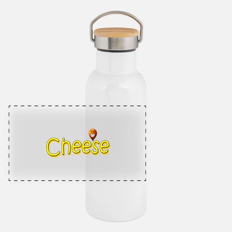 fromage Gourde isotherme avec bouchon en bambou