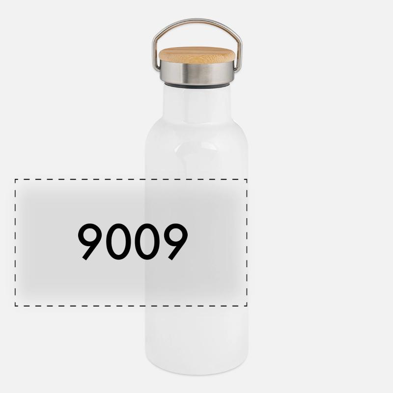 9009 Panorama Thermosflasche mit Bambusdeckel