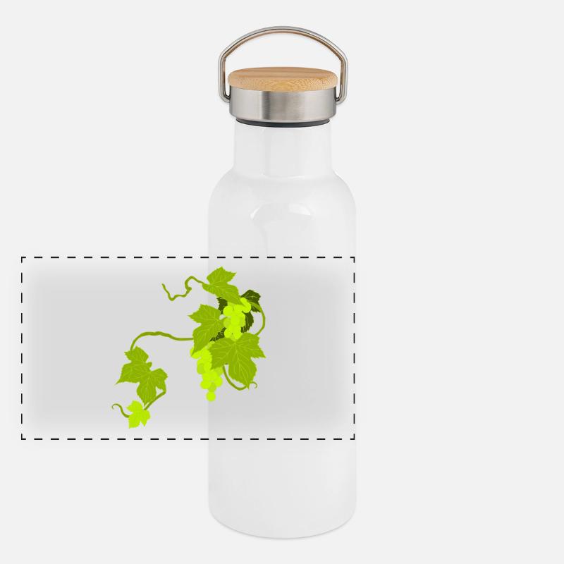 vignes Gourde isotherme avec bouchon en bambou