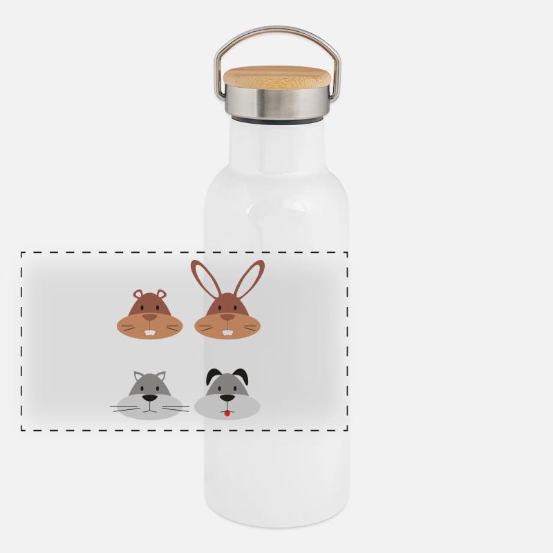 Pets Panoramic Thermal Bottle with Bamboo Lid