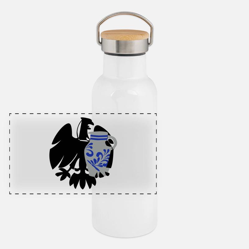 Adler & Bembel Panorama Thermosflasche mit Bambusdeckel