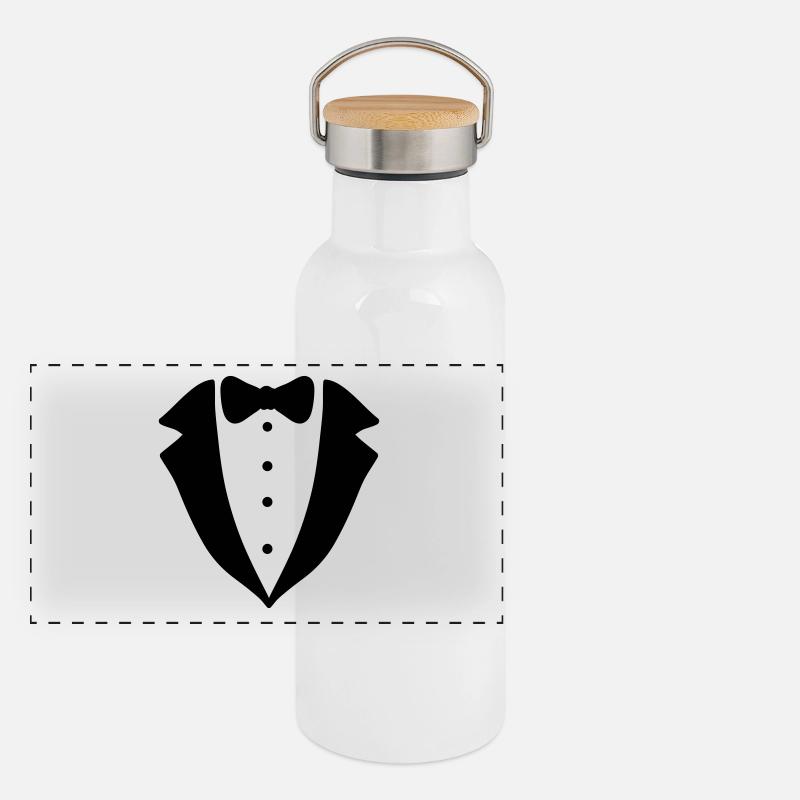 Smoking Panorama Thermosflasche mit Bambusdeckel