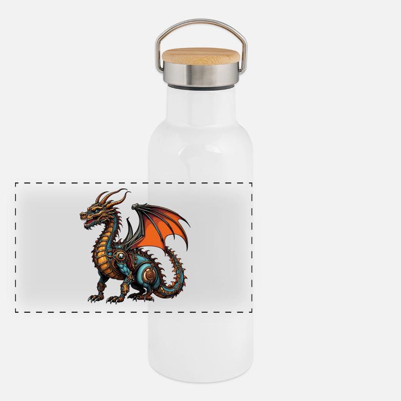 dragon Panoramic Thermal Bottle with Bamboo Lid