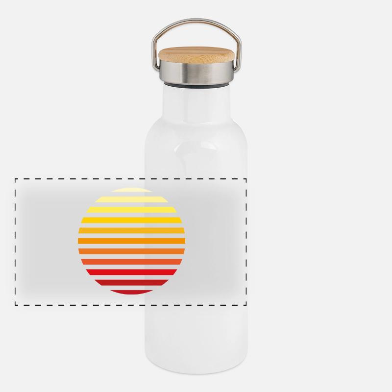6061912 127615935 lever du soleil Gourde isotherme avec bouchon en bambou