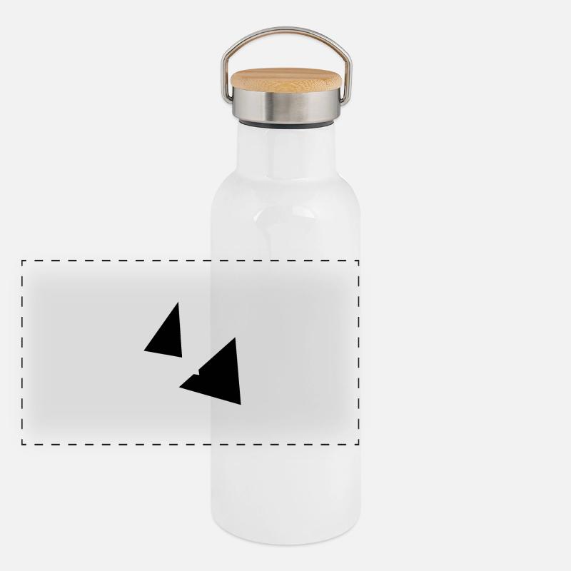 abstrait Gourde isotherme avec bouchon en bambou