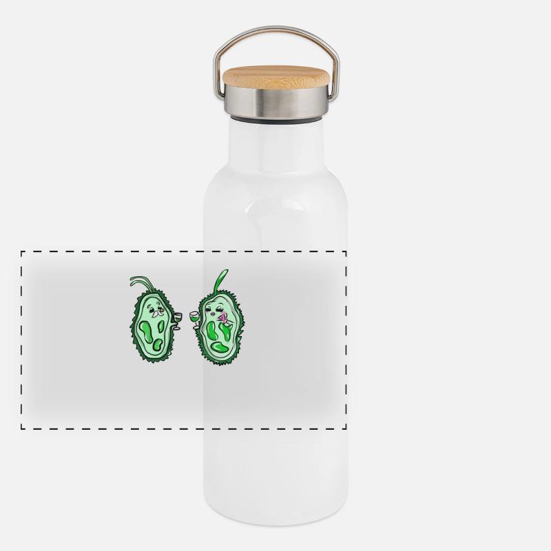 science Gourde isotherme avec bouchon en bambou
