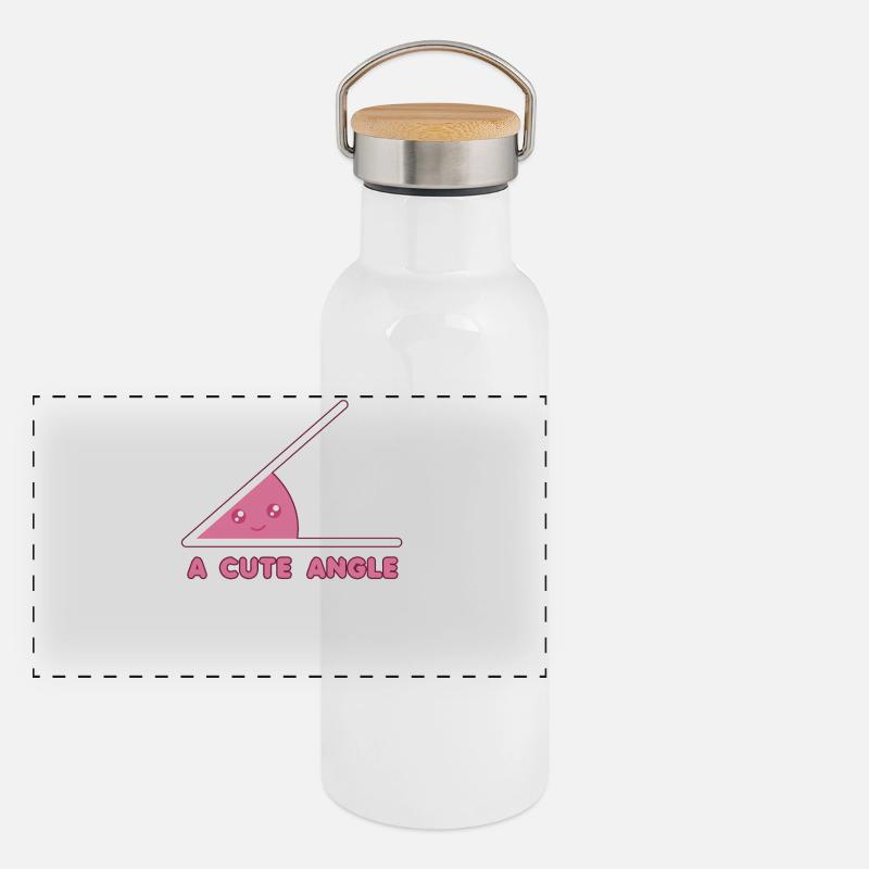 Gourde isotherme avec bouchon en bambou