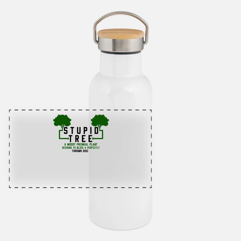 Disc golf Panoramic Thermal Bottle with Bamboo Lid