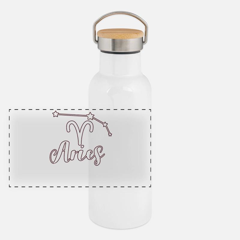 Panorama Thermosflasche mit Bambusdeckel