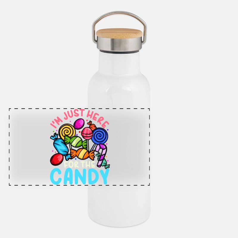 Halloween Candy Panoramic Thermal Bottle with Bamboo Lid