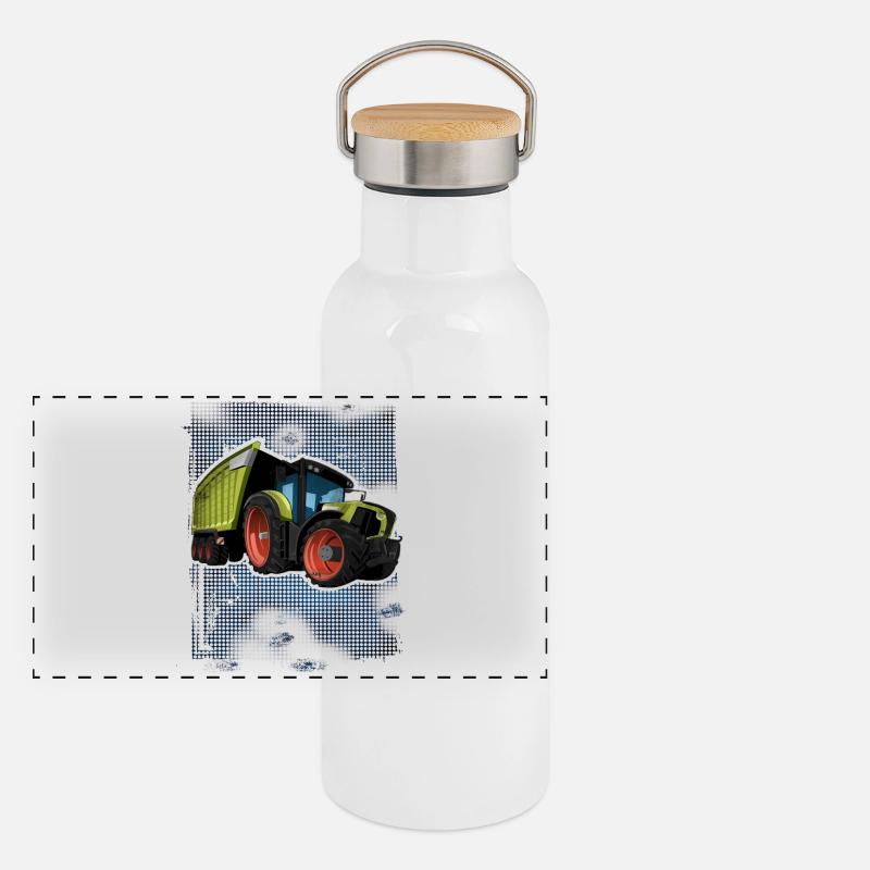 Panorama Thermosflasche mit Bambusdeckel