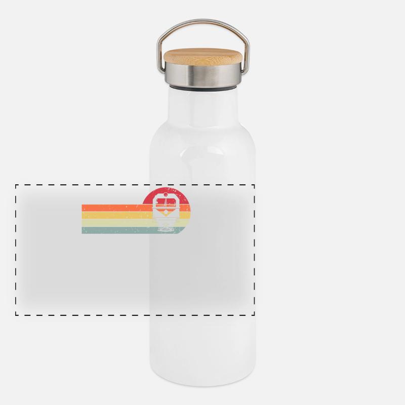 Bahn Panorama Thermosflasche mit Bambusdeckel