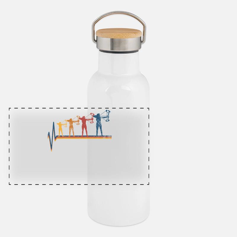 Panorama Thermosflasche mit Bambusdeckel
