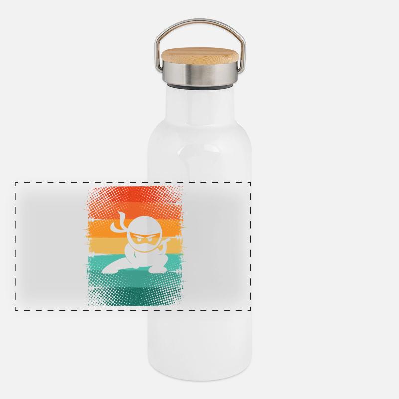 Ninja Gourde isotherme avec bouchon en bambou