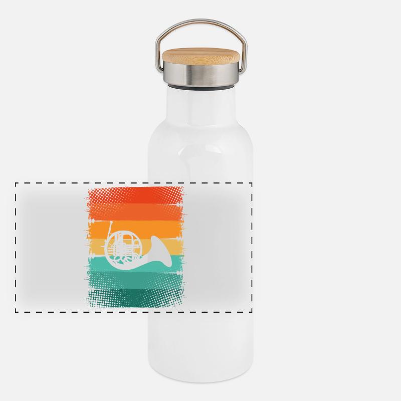 Waldhorn Panorama Thermosflasche mit Bambusdeckel