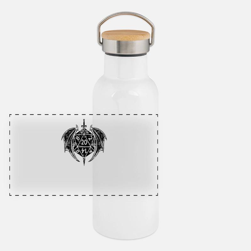 stylo et papier dm cube Gourde isotherme avec bouchon en bambou