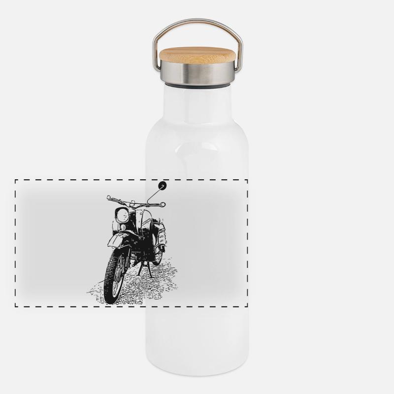 Simson - Schwalbe Panoramic Thermal Bottle with Bamboo Lid