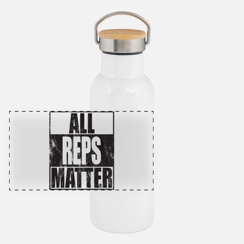 Tous les représentants comptent Calisthenics Gourde isotherme avec bouchon en bambou